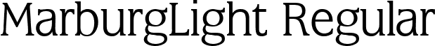 MarburgLight Regular font - marburglight-regular.ttf