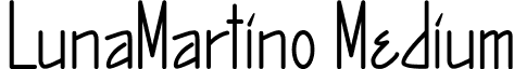 LunaMartino Medium font - lunamartino.ttf