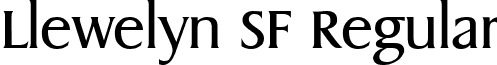 Llewelyn SF Regular font - llewelynsf.ttf