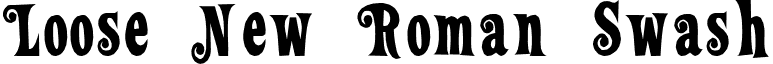 Loose New Roman Swash font - loosenewromanswash.ttf