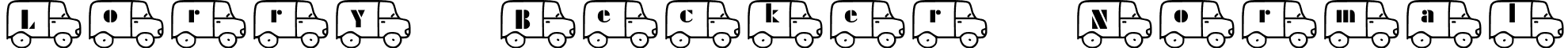 Lorry Becker Normal font - lorrybecker.ttf