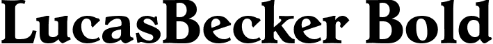 LucasBecker Bold font - lucasbeckerbold.ttf