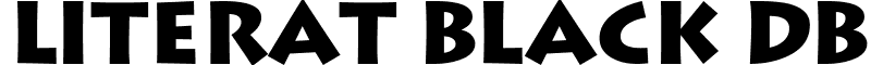 Literat Black DB font - literatblackdb.ttf