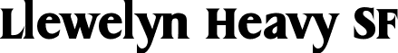 Llewelyn Heavy SF font - llewelynheavysfbold.ttf