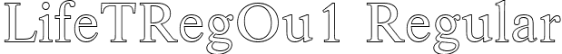 LifeTRegOu1 Regular font - lifetregou1.ttf