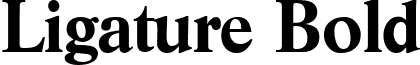 Ligature Bold font - ligature-bold.ttf