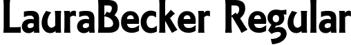 LauraBecker Regular font - laurabecker.ttf