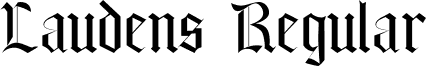 Laudens Regular font - laudens.ttf