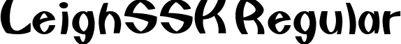 LeighSSK Regular font - leighssk.ttf