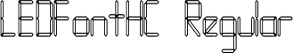 LEDFontHC Regular font - ledfonthc.ttf