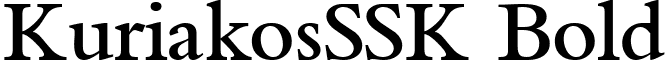 KuriakosSSK Bold font - kuriakossskbold.ttf