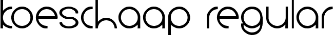 koeschaap Regular font - koeschaap.ttf