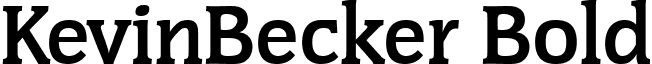 KevinBecker Bold font - kevinbeckerbold.ttf