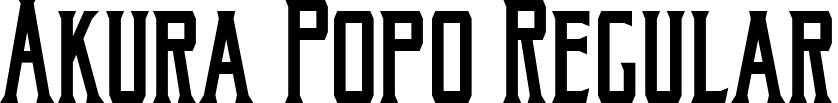 Akura Popo Regular font - Akura_Popo.ttf