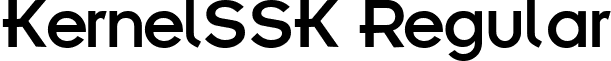 KernelSSK Regular font - kernelsskregular.ttf