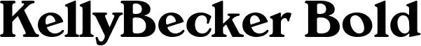 KellyBecker Bold font - kellybeckerbold.ttf