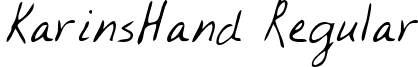 KarinsHand Regular font - karinshandregular.ttf