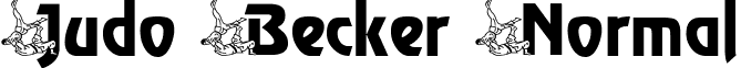 Judo Becker Normal font - judobecker.ttf