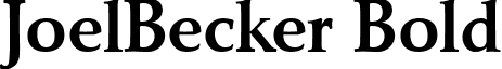 JoelBecker Bold font - joelbeckerbold.ttf