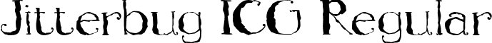 Jitterbug ICG Regular font - jitterbugicg.ttf