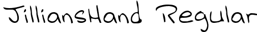 JilliansHand Regular font - handwriting-markerjillianshand-regular.ttf