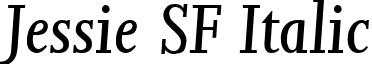 Jessie SF Italic font - jessiesfitalic.ttf