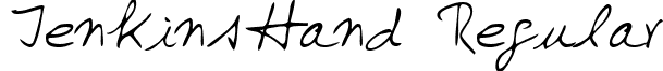 JenkinsHand Regular font - handwriting-markerjenkinshand-regular.ttf