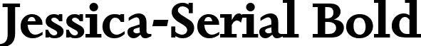 Jessica-Serial Bold font - jessica-serial-bold.ttf