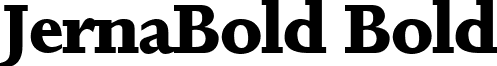 JernaBold Bold font - jernaboldbold.ttf