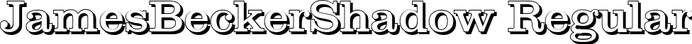 JamesBeckerShadow Regular font - jamesbeckershadow-regular.ttf