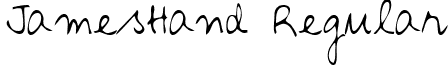 JamesHand Regular font - handwriting-markerjameshand-regular.ttf