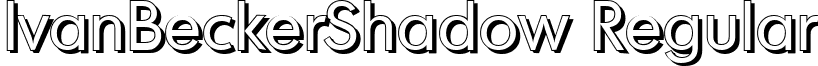 IvanBeckerShadow Regular font - ivanbeckershadow-regular.ttf