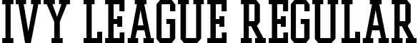 Ivy League Regular font - ivyleagueregular.ttf