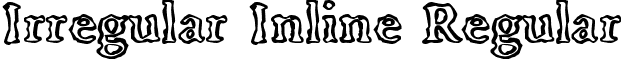 Irregular Inline Regular font - irregularinline.ttf