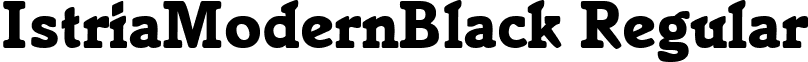 IstriaModernBlack Regular font - istriamodernblack-regular.ttf