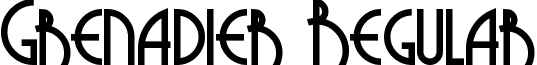 Grenadier Regular font - GRENADIE.TTF