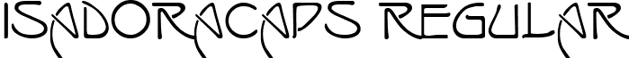 IsadoraCaps Regular font - isadorac.ttf