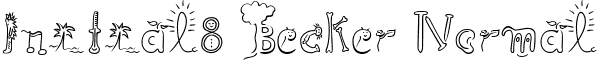 Initial8 Becker Normal font - initial8becker.ttf