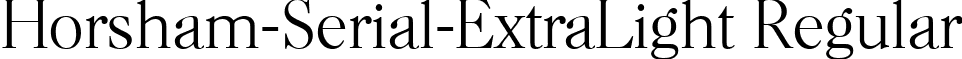 Horsham-Serial-ExtraLight Regular font - horsham-serial-extralight-regular.ttf