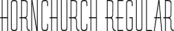 Hornchurch Regular font - hornchurch-regular.ttf