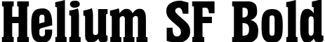 Helium SF Bold font - heliumsfbold.ttf