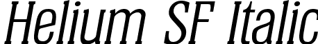 Helium SF Italic font - heliumsfitalic.ttf