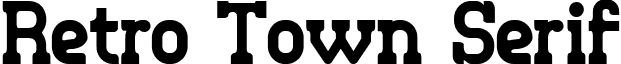 Retro Town Serif font - Retrotown.ttf
