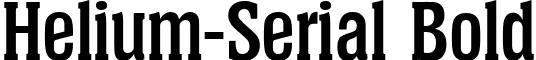 Helium-Serial Bold font - helium-serial-bold.ttf