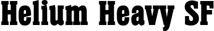 Helium Heavy SF font - heliumheavysfbold.ttf