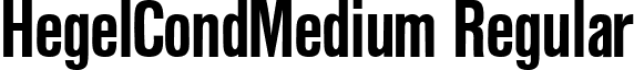 HegelCondMedium Regular font - hegelcondmedium-regular.ttf