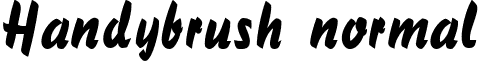 Handybrush normal font - hndybrsh.ttf