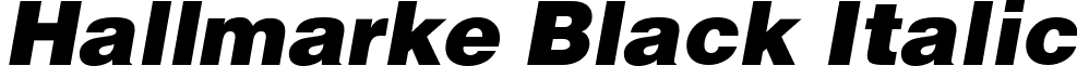 Hallmarke Black Italic font - hallmarkeblackitalic.ttf