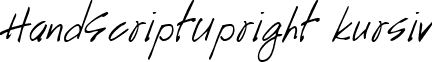 HandScriptUpright kursiv font - handscriptuprightitalic.ttf