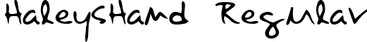 HaleysHand Regular font - handwriting-markerhaleyshand-regular.ttf